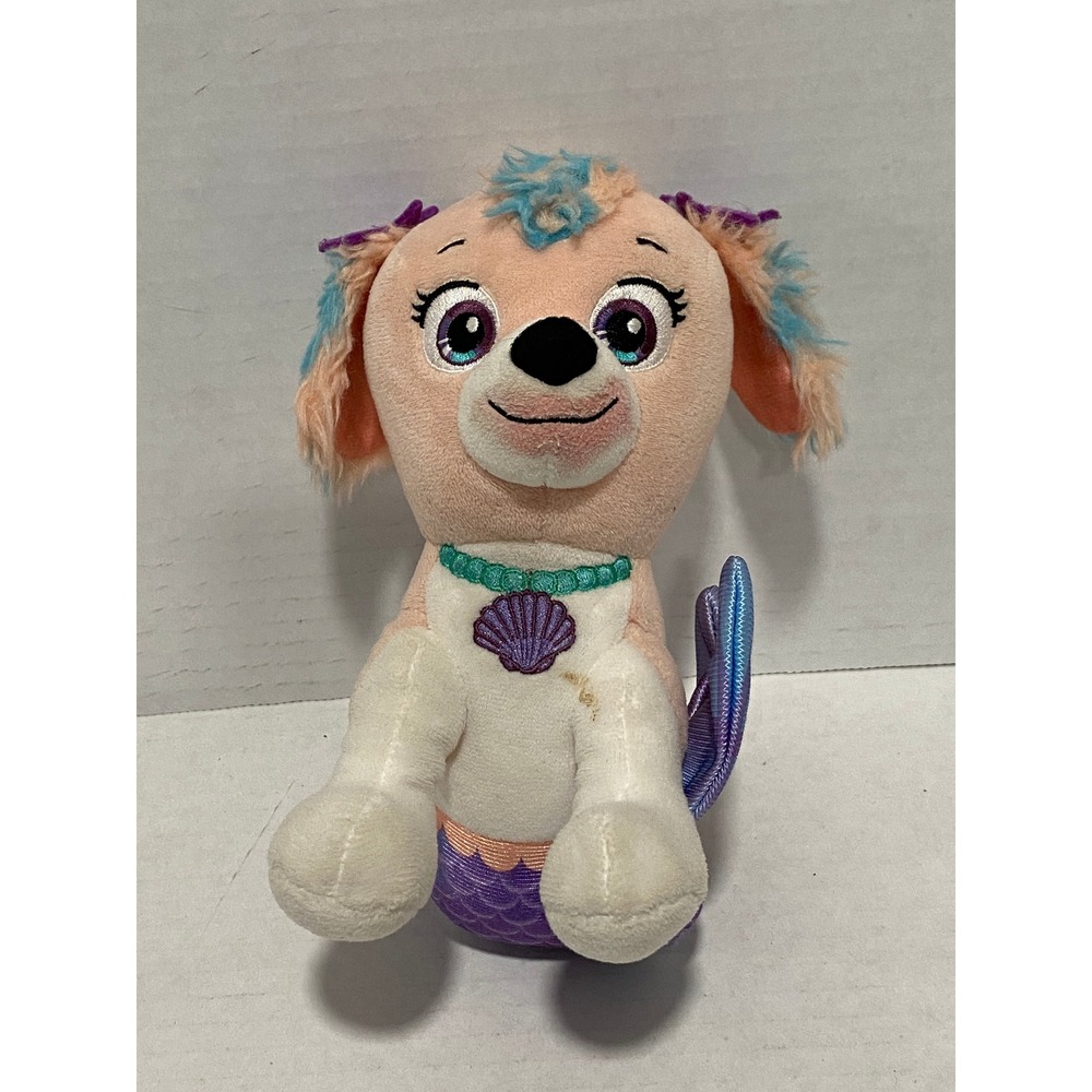 Paw Patrol Skye Mer-Pup Plush Kids Aqua Pups Mermaid Pink 7.5in Good